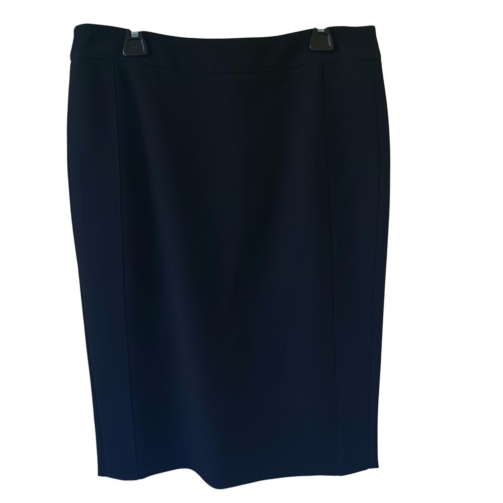 Armani Collezioni Black Tailored Pencil Skirt Size 4 Professional Lined 40